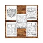 Carti si Birotica - Carti - Carti pentru copii - Carti de colorat - Carte de colorat pentru adulti, 50 de ilustratii, Patchwork, 106 pagini, A5 - Infinity.ro