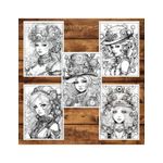 Carti si Birotica - Carti - Carti pentru copii - Carti de colorat - Carte de colorat pentru adulti, 50 de ilustratii, Steampunk, 106 pagini, A5 - Infinity.ro