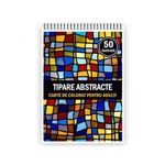 Carti si Birotica - Carti - Carti pentru copii - Carti de colorat - Carte de colorat pentru adulti, 50 de ilustratii, Tipare Abstracte, 106 pagini, A5 - Infinity.ro