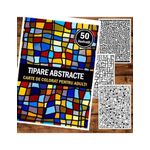 Carti si Birotica - Carti - Carti pentru copii - Carti de colorat - Carte de colorat pentru adulti, 50 de ilustratii, Tipare Abstracte, 106 pagini, A5 - Infinity.ro