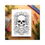 Carti si Birotica - Carti - Carti pentru copii - Carti de colorat - Carte de colorat pentru adulti, 50 de ilustratii, Tatuaje - Volumul II, 106 pagini, A5 - Infinity.ro