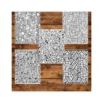 Carti si Birotica - Carti - Carti pentru copii - Carti de colorat - Carte de colorat pentru adulti, 50 de ilustratii, Tipare Abstracte, 106 pagini, A5 - Infinity.ro