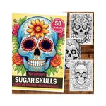Carti si Birotica - Carti - Carti pentru copii - Carti de colorat - Carte de colorat pentru adulti, 50 de ilustratii, Sugar Skulls - Volumul II, 106 pagini, A5 - Infinity.ro