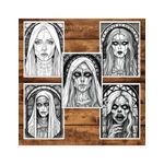 Carti si Birotica - Carti - Carti pentru copii - Carti de colorat - Carte de colorat pentru adulti, 50 de ilustratii, Vitralii Horror, 106 pagini, A5 - Infinity.ro