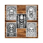 Carti si Birotica - Carti - Carti pentru copii - Carti de colorat - Carte de colorat pentru adulti, 50 de ilustratii, Vitralii Horror, 106 pagini, A5 - Infinity.ro
