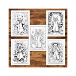 Carti si Birotica - Carti - Carti pentru copii - Carti de colorat - Carte de colorat pentru adulti, 50 de ilustratii, Varcolaci, 106 pagini, A5 - Infinity.ro