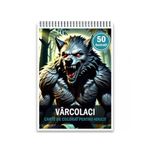 Carti si Birotica - Carti - Carti pentru copii - Carti de colorat - Carte de colorat pentru adulti, 50 de ilustratii, Varcolaci, 106 pagini, A5 - Infinity.ro
