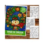 Carti si Birotica - Carti - Carti pentru copii - Carti de colorat - Carte de colorat pentru copii , 25 de ilustratii Tipare de Craciun, 56 pagini, A5 - Infinity.ro