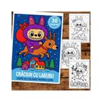 Carti si Birotica - Carti - Carti pentru copii - Carti de colorat - Carte de colorat pentru copii , 30 de ilustratii Craciun cu Labubu, 66 pagini, A5 - Infinity.ro