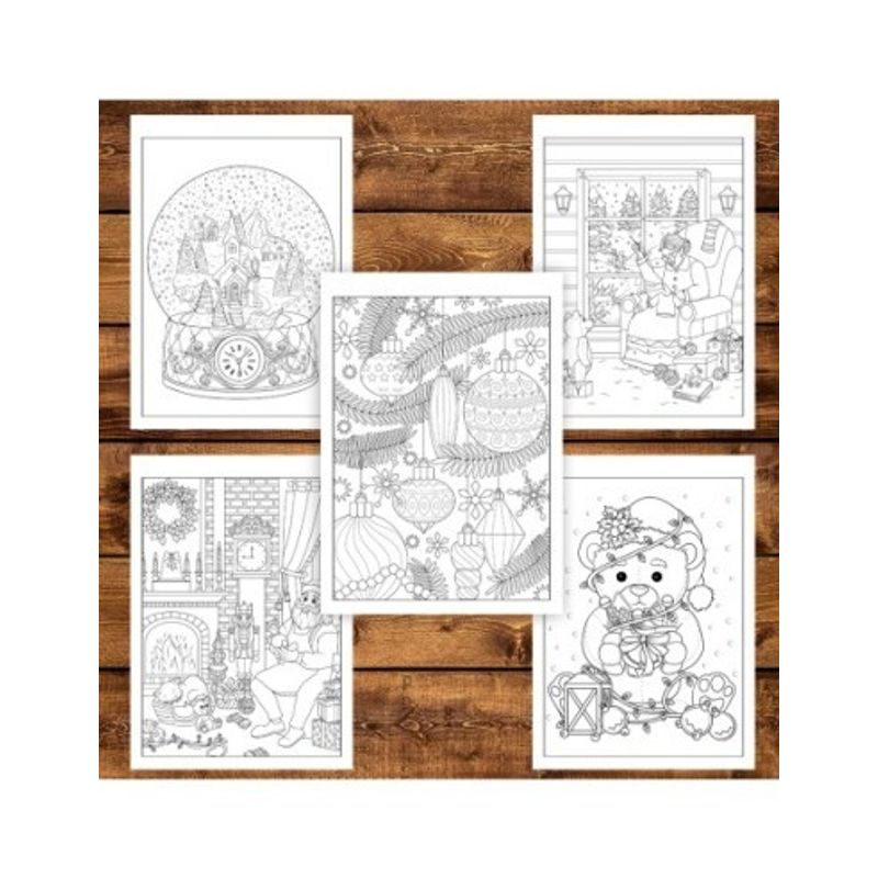Carti si Birotica - Carti - Carti pentru copii - Carti de colorat - Carte de colorat pentru copii , 30 de ilustratii O Iarna Calduroasa, 66 pagini, A5 - Infinity.ro