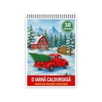 Carti si Birotica - Carti - Carti pentru copii - Carti de colorat - Carte de colorat pentru copii , 30 de ilustratii O Iarna Calduroasa, 66 pagini, A5 - Infinity.ro
