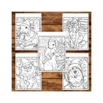 Carti si Birotica - Carti - Carti pentru copii - Carti de colorat - Carte de colorat pentru copii , 30 de ilustratii Animalute Festive - Volumul II, 66 pagini, A5 - Infinity.ro