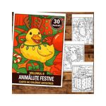 Carti si Birotica - Carti - Carti pentru copii - Carti de colorat - Carte de colorat pentru copii , 30 de ilustratii Animalute Festive - Volumul II, 66 pagini, A5 - Infinity.ro