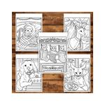 Carti si Birotica - Carti - Carti pentru copii - Carti de colorat - Carte de colorat pentru copii , 30 de ilustratii Animalute Festive - Volumul II, 66 pagini, A5 - Infinity.ro