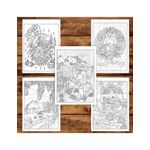 Carti si Birotica - Carti - Carti pentru copii - Carti de colorat - Carte de colorat pentru copii , 40 de ilustratii Magie de Craciun - Volumul IV - Editie Premium, 86 pagini, A5 - Infinity.ro