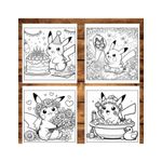 Carti si Birotica - Carti - Carti pentru copii - Carti de colorat - Carte de colorat pentru copii , 40 de ilustratii Pikachu - Volumul II, 86 pagini, A5 - Infinity.ro
