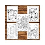 Carti si Birotica - Carti - Carti pentru copii - Carti de colorat - Carte de colorat pentru copii , 40 de ilustratii Minecraft, 86 pagini, A5 - Infinity.ro