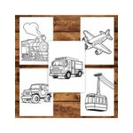 Carti si Birotica - Carti - Carti pentru copii - Carti de colorat - Carte de colorat pentru copii , 40 de ilustratii Vehicule, 86 pagini, A5 - Infinity.ro