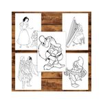Carti si Birotica - Carti - Carti pentru copii - Carti de colorat - Carte de colorat pentru copii , 45 de ilustratii Alba ca Zapada, 96 pagini, A5 - Infinity.ro