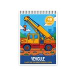 Carti si Birotica - Carti - Carti pentru copii - Carti de colorat - Carte de colorat pentru copii , 40 de ilustratii Vehicule, 86 pagini, A5 - Infinity.ro