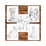 Carti si Birotica - Carti - Carti pentru copii - Carti de colorat - Carte de colorat pentru copii , 45 de ilustratii Alba ca Zapada, 96 pagini, A5 - Infinity.ro