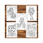 Carti si Birotica - Carti - Carti pentru copii - Carti de colorat - Carte de colorat pentru copii , 44 de ilustratii Gabby's Dollhouse - Volumul II, 88 pagini, A5 - Infinity.ro