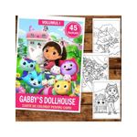Carti si Birotica - Carti - Carti pentru copii - Carti de colorat - Carte de colorat pentru copii , 45 de ilustratii Gabby's Dollhouse - Volumul I, 90 pagini, A5 - Infinity.ro