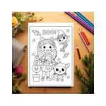 Carti si Birotica - Carti - Carti pentru copii - Carti de colorat - Carte de colorat pentru copii , 45 de ilustratii Gabby's Dollhouse - Volumul I, 90 pagini, A5 - Infinity.ro