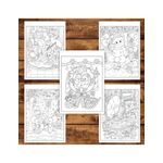 Carti si Birotica - Carti - Carti pentru copii - Carti de colorat - Carte de colorat pentru copii , 45 de ilustratii Magie de Craciun - Volumul I - Editie Premium, 96 pagini, A5 - Infinity.ro