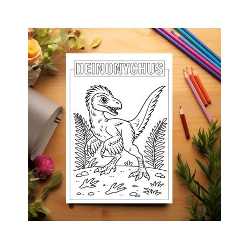 Carti si Birotica - Carti - Carti pentru copii - Carti de colorat - Carte de colorat pentru copii , 45 de ilustratii Invatam Dinozaurii - Volumul I, 96 pagini, A5 - Infinity.ro