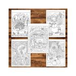 Carti si Birotica - Carti - Carti pentru copii - Carti de colorat - Carte de colorat pentru copii , 45 de ilustratii Magie de Craciun - Volumul I - Editie Premium, 96 pagini, A5 - Infinity.ro