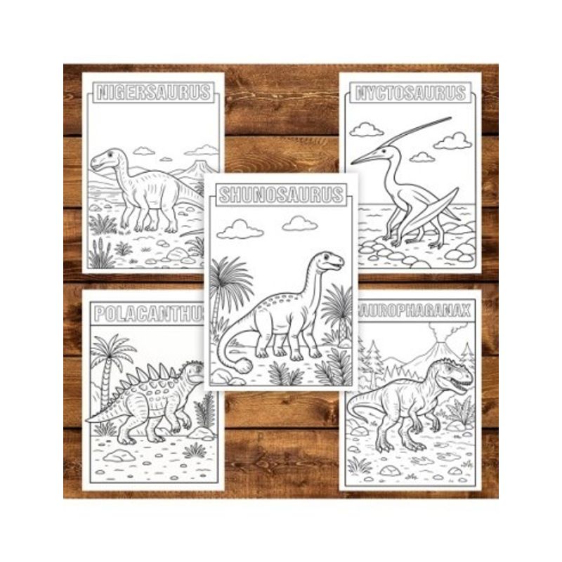 Carti si Birotica - Carti - Carti pentru copii - Carti de colorat - Carte de colorat pentru copii , 45 de ilustratii Invatam Dinozaurii - Volumul II, 96 pagini, A5 - Infinity.ro