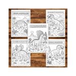 Carti si Birotica - Carti - Carti pentru copii - Carti de colorat - Carte de colorat pentru copii , 45 de ilustratii Invatam Dinozaurii - Volumul I, 96 pagini, A5 - Infinity.ro