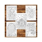 Carti si Birotica - Carti - Carti pentru copii - Carti de colorat - Carte de colorat pentru copii , 45 de ilustratii Magie de Craciun - Volumul II - Editie Premium, 96 pagini, A5 - Infinity.ro