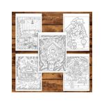 Carti si Birotica - Carti - Carti pentru copii - Carti de colorat - Carte de colorat pentru copii , 45 de ilustratii Magie de Craciun - Volumul III - Editie Premium, 96 pagini, A5 - Infinity.ro