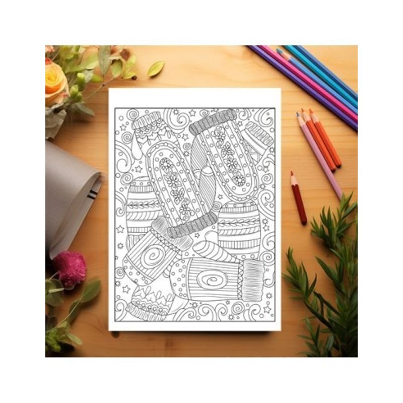 Carti si Birotica - Carti - Carti pentru copii - Carti de colorat - Carte de colorat pentru copii , 45 de ilustratii Magie de Craciun - Volumul III - Editie Premium, 96 pagini, A5 - Infinity.ro