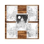 Carti si Birotica - Carti - Carti pentru copii - Carti de colorat - Carte de colorat pentru copii , 45 de ilustratii Nopti de Iarna, 96 pagini, A5 - Infinity.ro