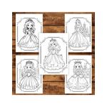 Carti si Birotica - Carti - Carti pentru copii - Carti de colorat - Carte de colorat pentru copii , 48 de ilustratii Lumea Printeselor - Volumul II, 102 pagini, A5 - Infinity.ro