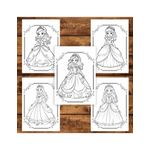 Carti si Birotica - Carti - Carti pentru copii - Carti de colorat - Carte de colorat pentru copii , 48 de ilustratii Lumea Printeselor - Volumul I, 102 pagini, A5 - Infinity.ro