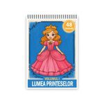Carti si Birotica - Carti - Carti pentru copii - Carti de colorat - Carte de colorat pentru copii , 48 de ilustratii Lumea Printeselor - Volumul I, 102 pagini, A5 - Infinity.ro