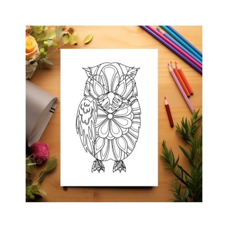 Carti si Birotica - Carti - Carti pentru copii - Carti de colorat - Carte de colorat pentru copii , 50 de ilustratii Animalute Mandala, 106 pagini, A5 - Infinity.ro