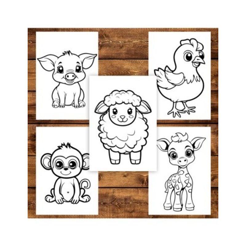 Carti si Birotica - Carti - Carti pentru copii - Carti de colorat - Carte de colorat pentru copii , 50 de ilustratii Animalute Dragastoase, 106 pagini, A5 - Infinity.ro