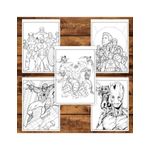 Carti si Birotica - Carti - Carti pentru copii - Carti de colorat - Carte de colorat pentru copii , 50 de ilustratii Avengers, 106 pagini, A5 - Infinity.ro