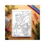 Carti si Birotica - Carti - Carti pentru copii - Carti de colorat - Carte de colorat pentru copii , 50 de ilustratii Avengers, 106 pagini, A5 - Infinity.ro