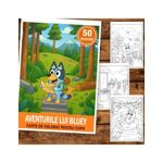 Carti si Birotica - Carti - Carti pentru copii - Carti de colorat - Carte de colorat pentru copii , 50 de ilustratii Aventurile lui Bluey, 106 pagini, A5 - Infinity.ro