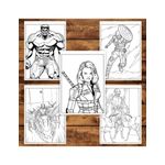 Carti si Birotica - Carti - Carti pentru copii - Carti de colorat - Carte de colorat pentru copii , 50 de ilustratii Avengers, 106 pagini, A5 - Infinity.ro