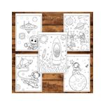 Carti si Birotica - Carti - Carti pentru copii - Carti de colorat - Carte de colorat pentru copii , 50 de ilustratii Aventuri in Spatiu, 106 pagini, A5 - Infinity.ro