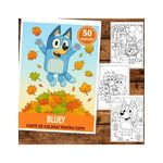 Carti si Birotica - Carti - Carti pentru copii - Carti de colorat - Carte de colorat pentru copii , 50 de ilustratii Bluey, 106 pagini, A5 - Infinity.ro