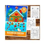 Carti si Birotica - Carti - Carti pentru copii - Carti de colorat - Carte de colorat pentru copii , 50 de ilustratii Bucurii de Craciun - Volumul I, 106 pagini, A5 - Infinity.ro