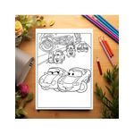 Carti si Birotica - Carti - Carti pentru copii - Carti de colorat - Carte de colorat pentru copii , 50 de ilustratii Cars, 106 pagini, A5 - Infinity.ro